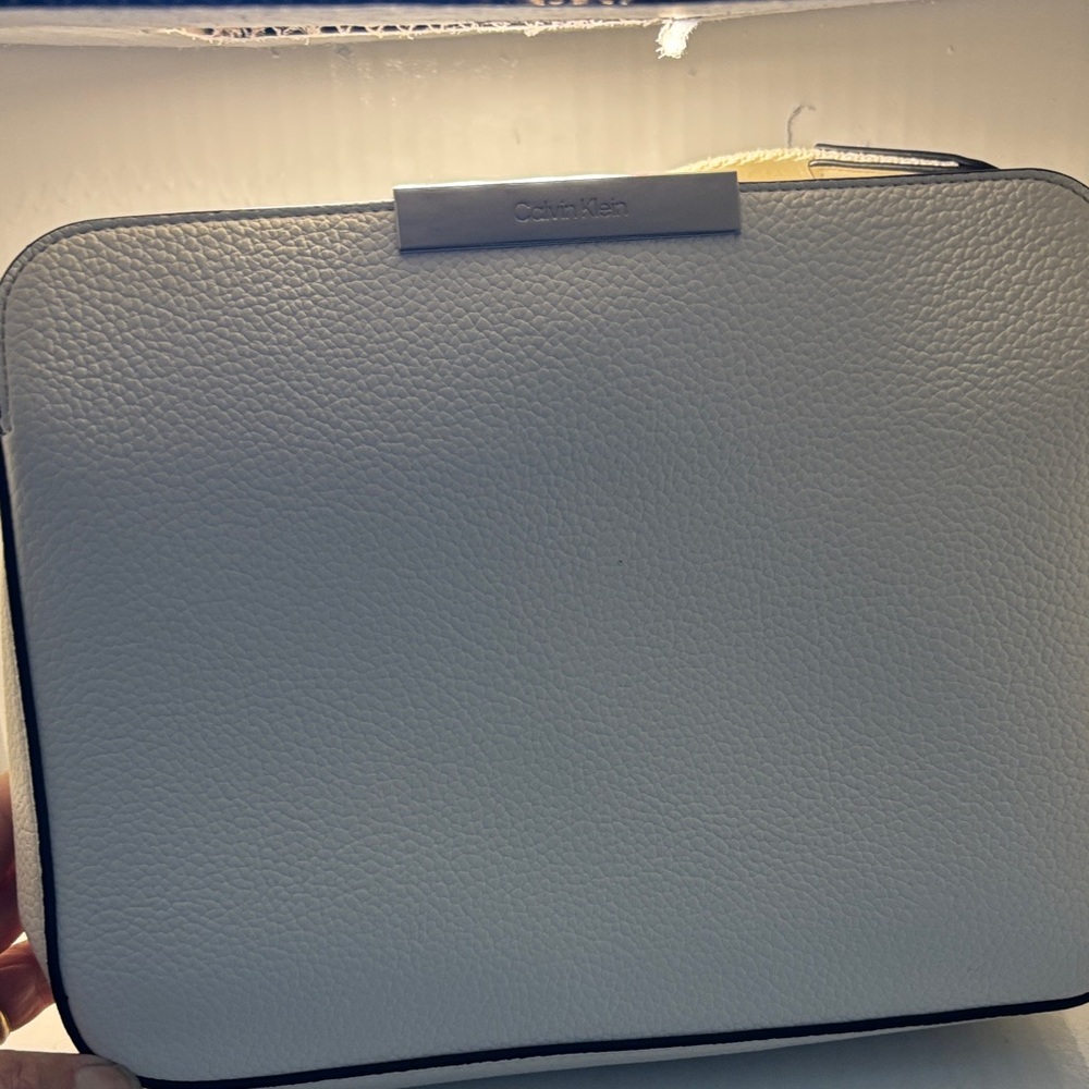 Calvin Klein white Leather Handbag